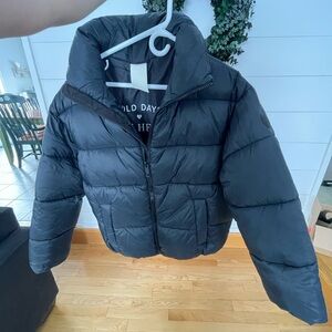 JH Noize Black Puffer Jacket - Cozy Winter Coat
